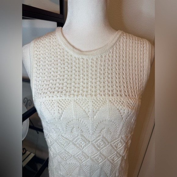 NWT Z Supply Mallorca Crochet Midi Dress White Size L - Picture 6 of 10